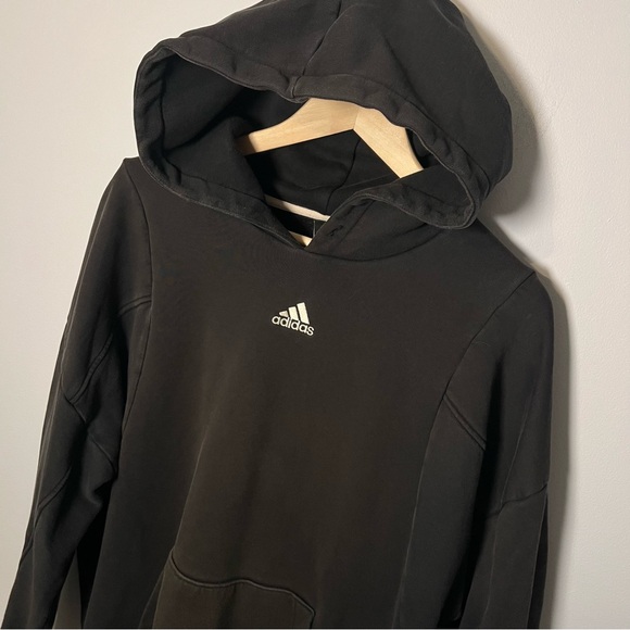 Adidas M Internal OH Pullover Hoodie Men’s size L Black Sweatshirt - HC3479 - Picture 2 of 6